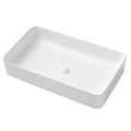 White Ceramic Oval Vessel Bathroom Sink Z3116