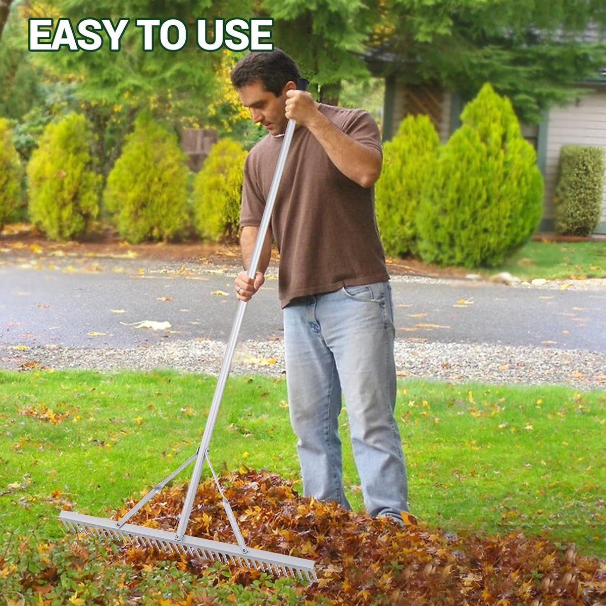 36 Rake Head Aluminum Landscape Rake S232