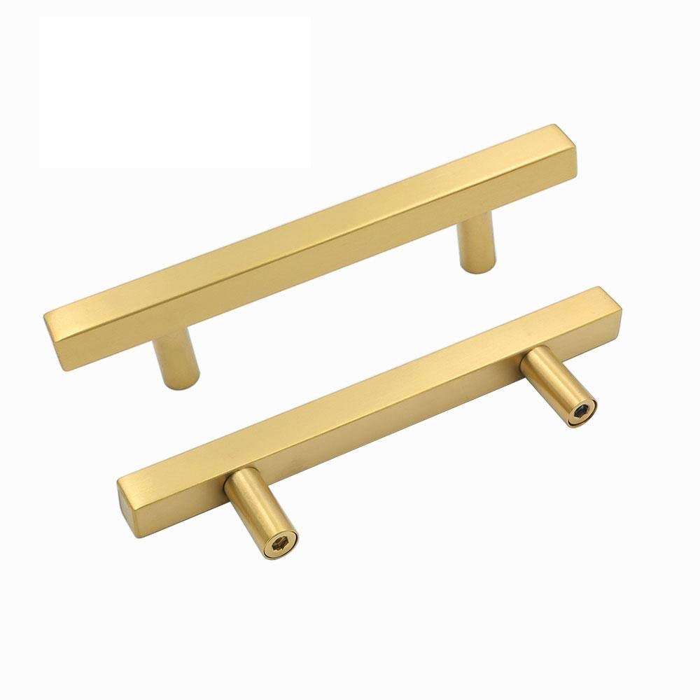 25 Pack Brass Gold Cabinet Handles and Knobs Stainless Steel H536179