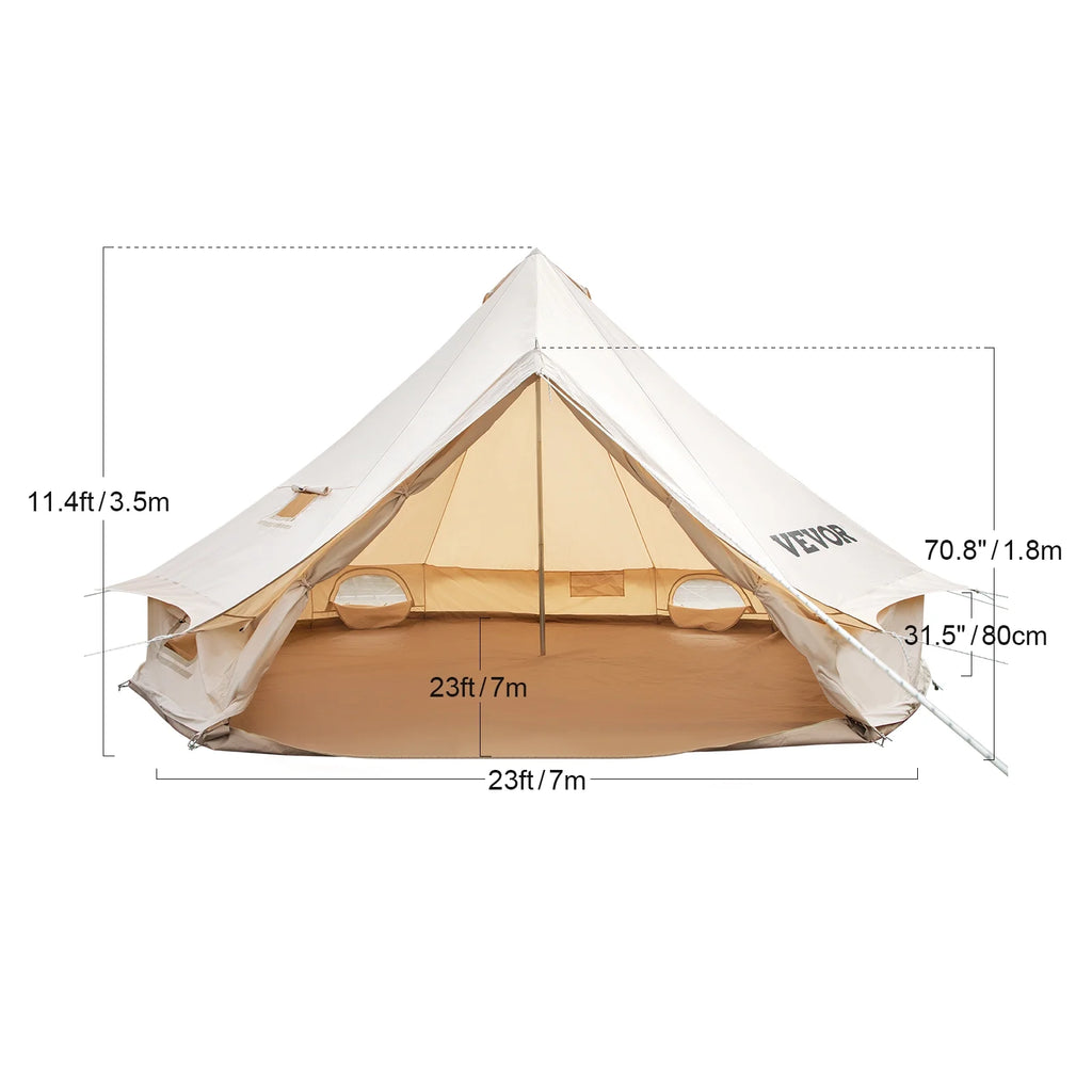 Canvas Wall Tent With Stove P126659