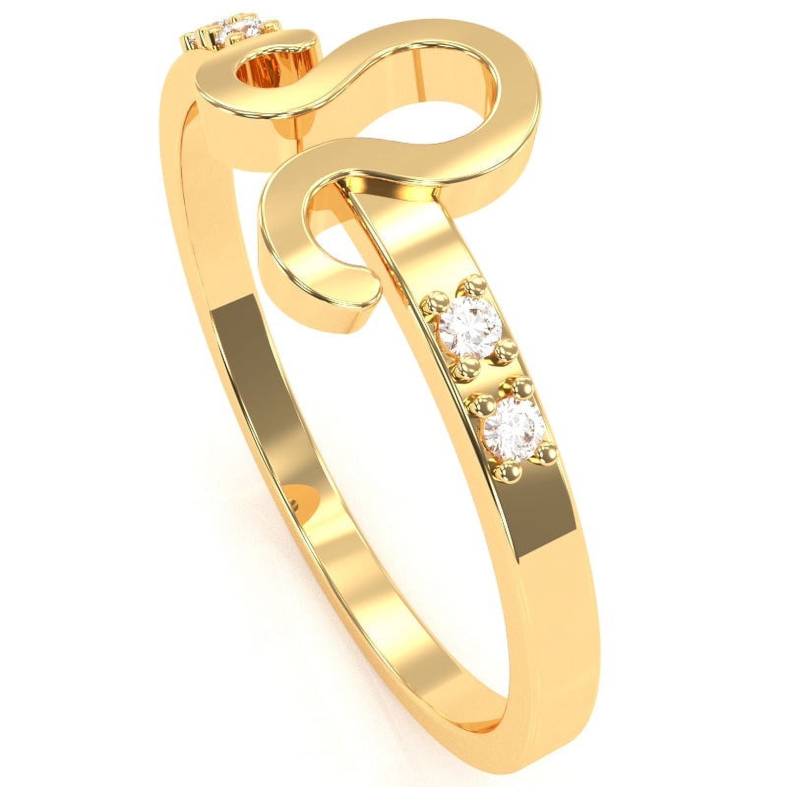 14k Yellow Gold Diamond Ring Y89843
