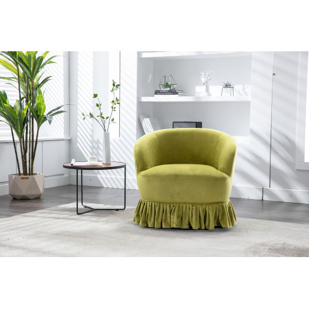 Olive Swivel Barrel Chair Z731