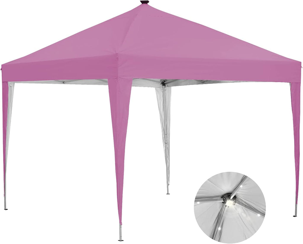Pink Pop-Up Canopy Tent with LED Light H277