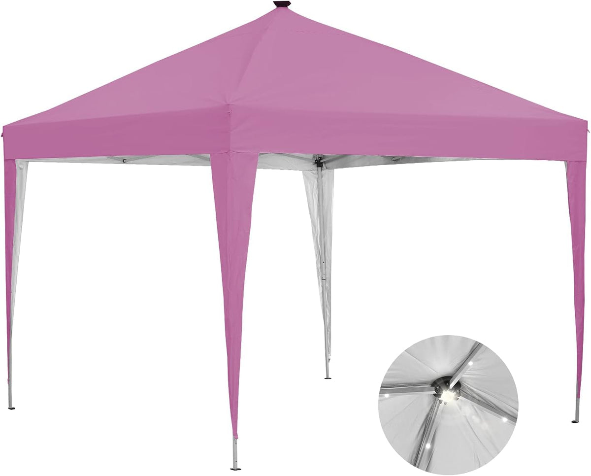 Pink Pop-Up Canopy Tent with LED Light H277