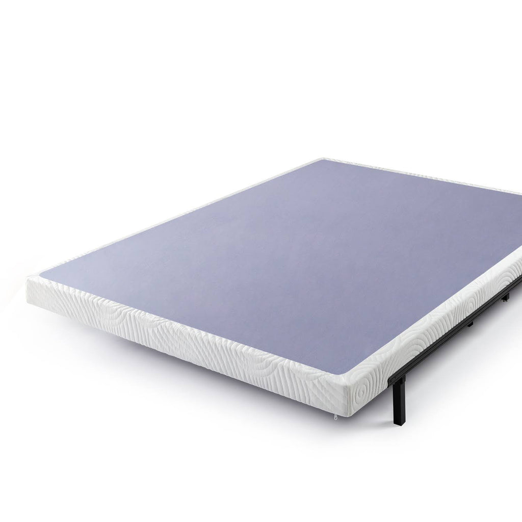 4 inch Low Profile Metal Box Spring with Wood Slats W456