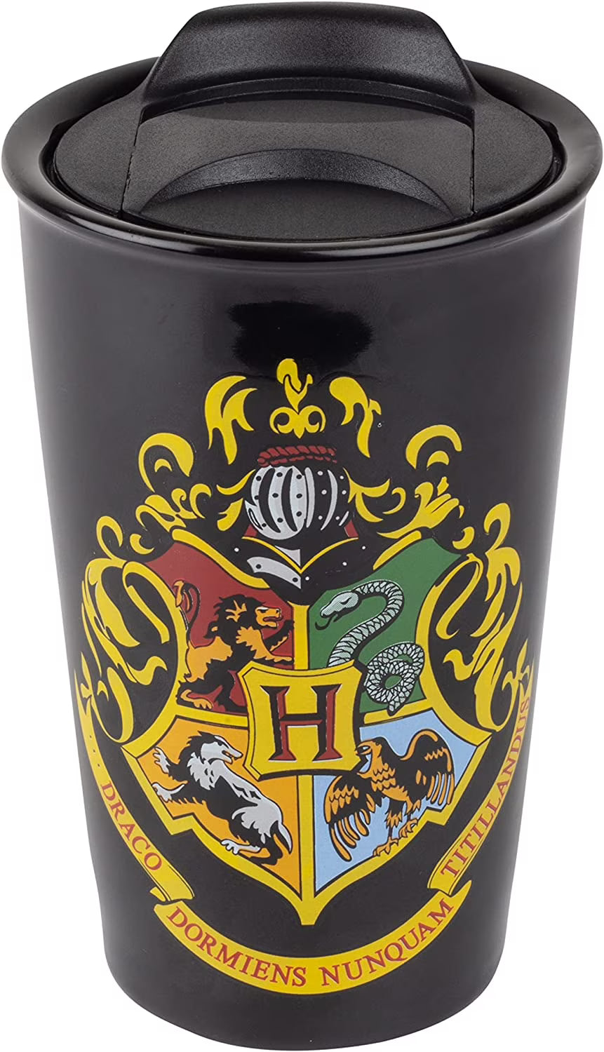 Black Ceramic Travel Mug O242