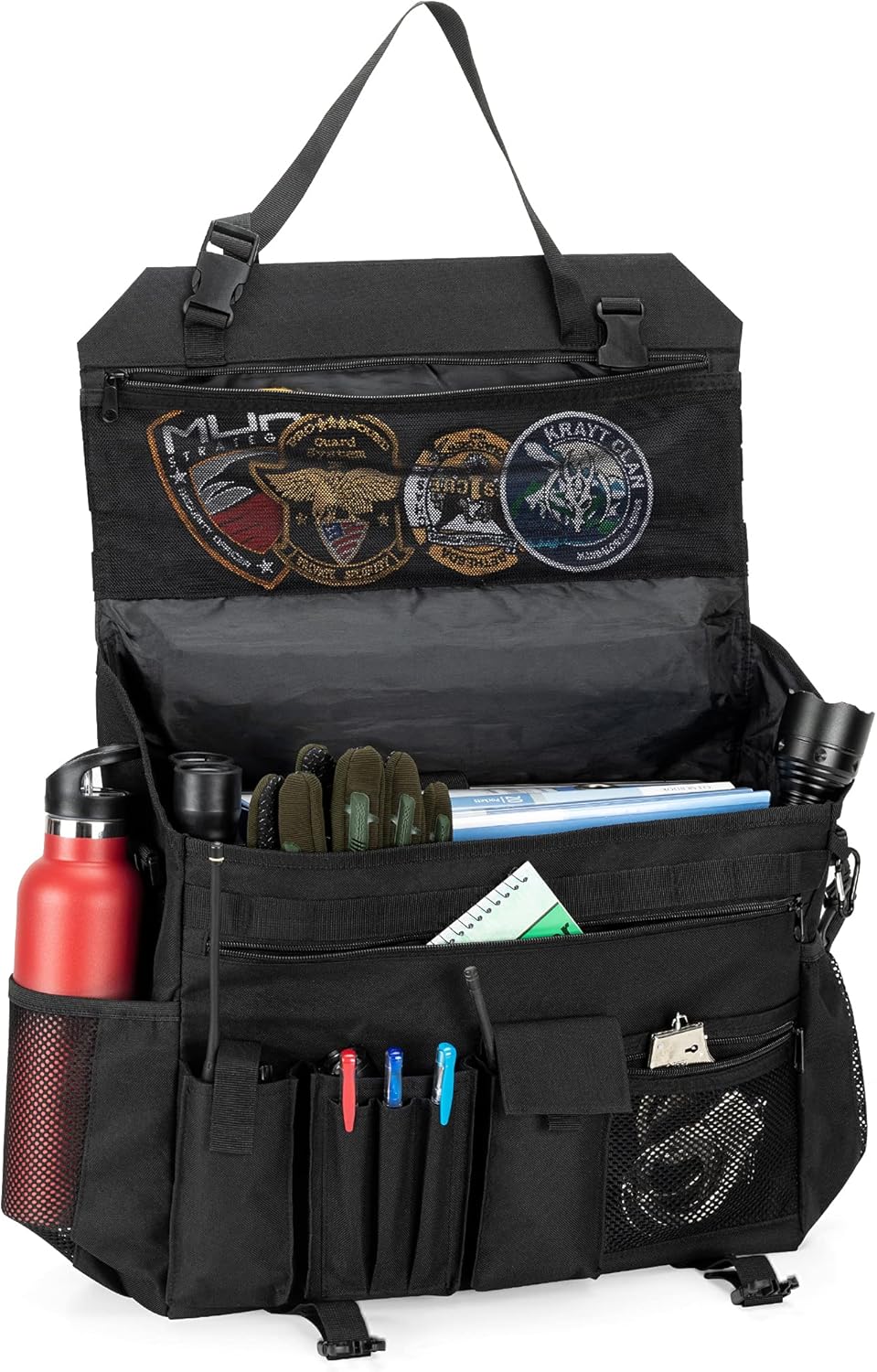 Black Patrol Bag with Molle Webbing V257697