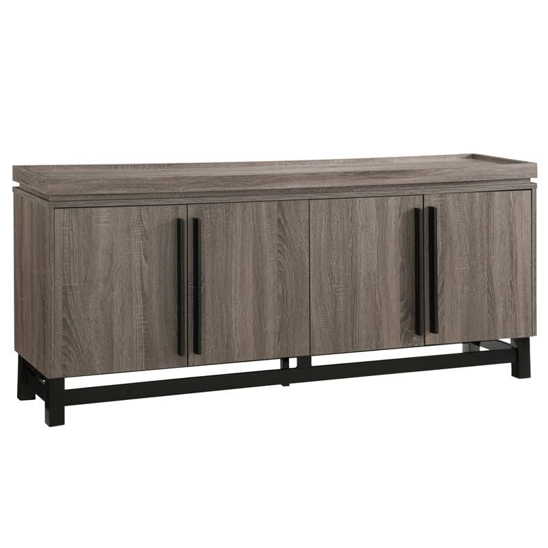Distressed Gray Wood Buffet B483