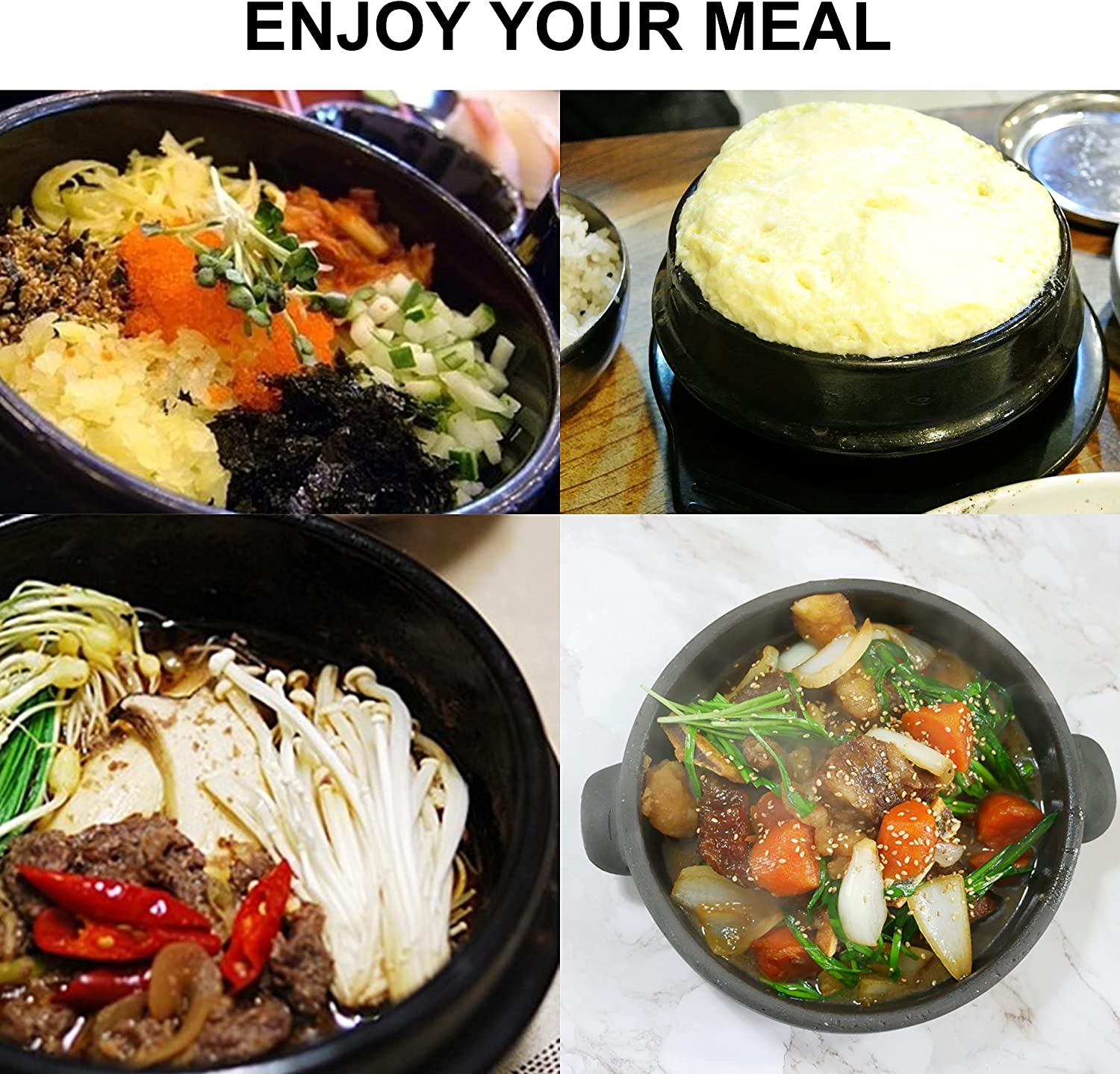32 Fl Oz Korean Earthenware Cookware with Tray L5421
