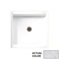 Solid Surface Center Drain Shower Base, 36-in L x 36-in H x 5.5-in H, Tundra Q5180