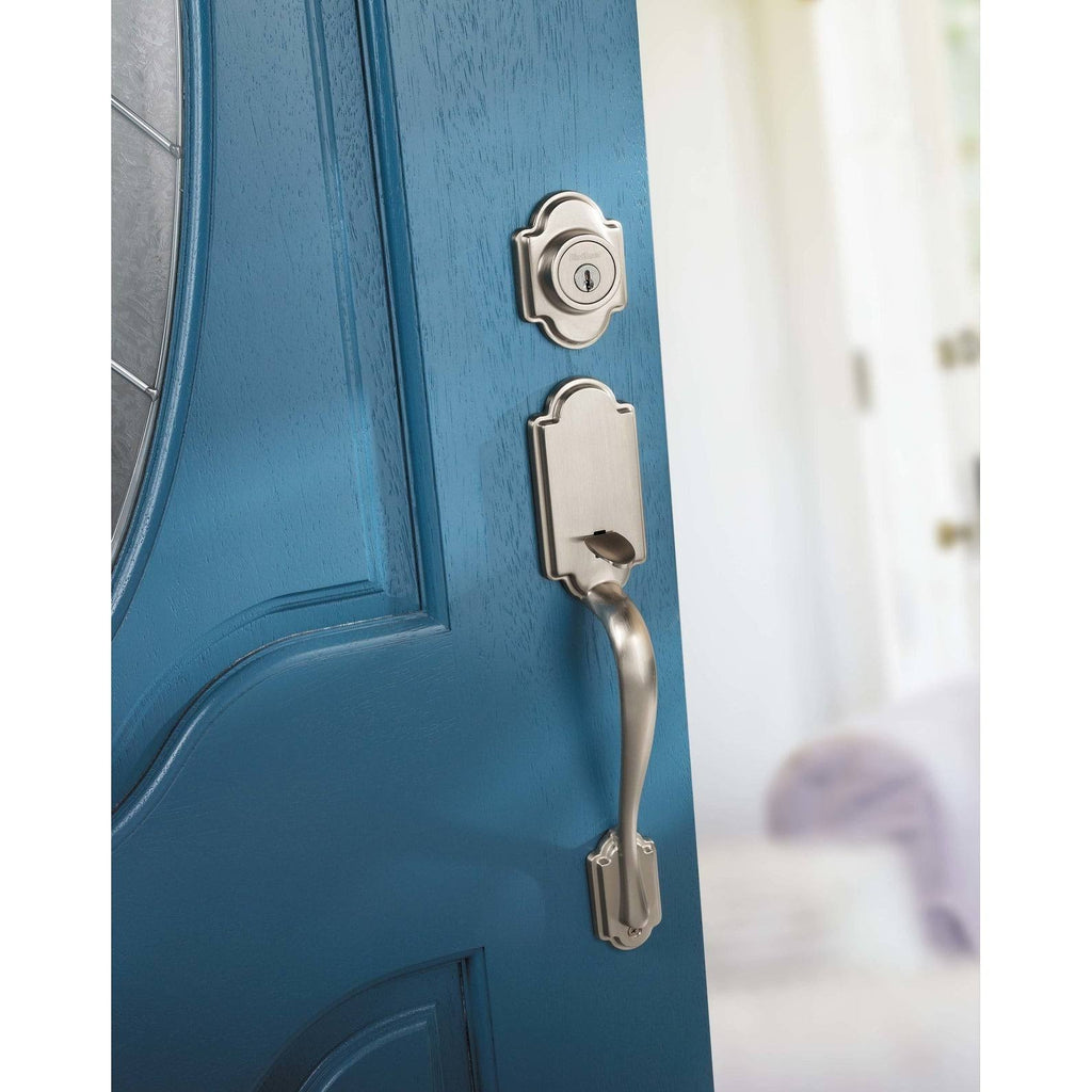 Bright Brass Dummy Exterior Handleset I595