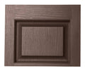 Brown Raised Panel Vinyl Exterior Shutters 2-Pack R279