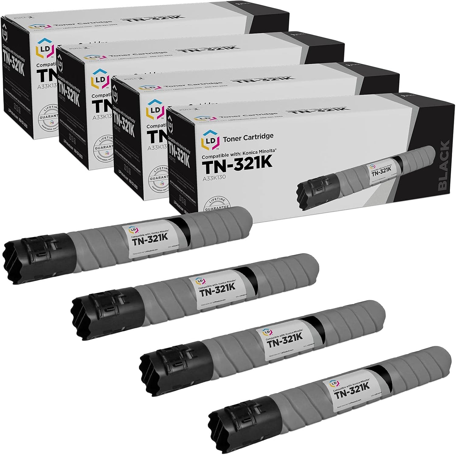 Black Toner Cartridge 4-Pack K17484