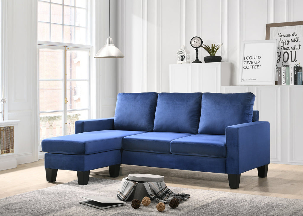 Navy Blue Sofa Chaise W760612