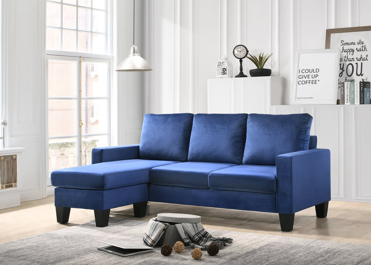 Navy Blue Sofa Chaise W760612