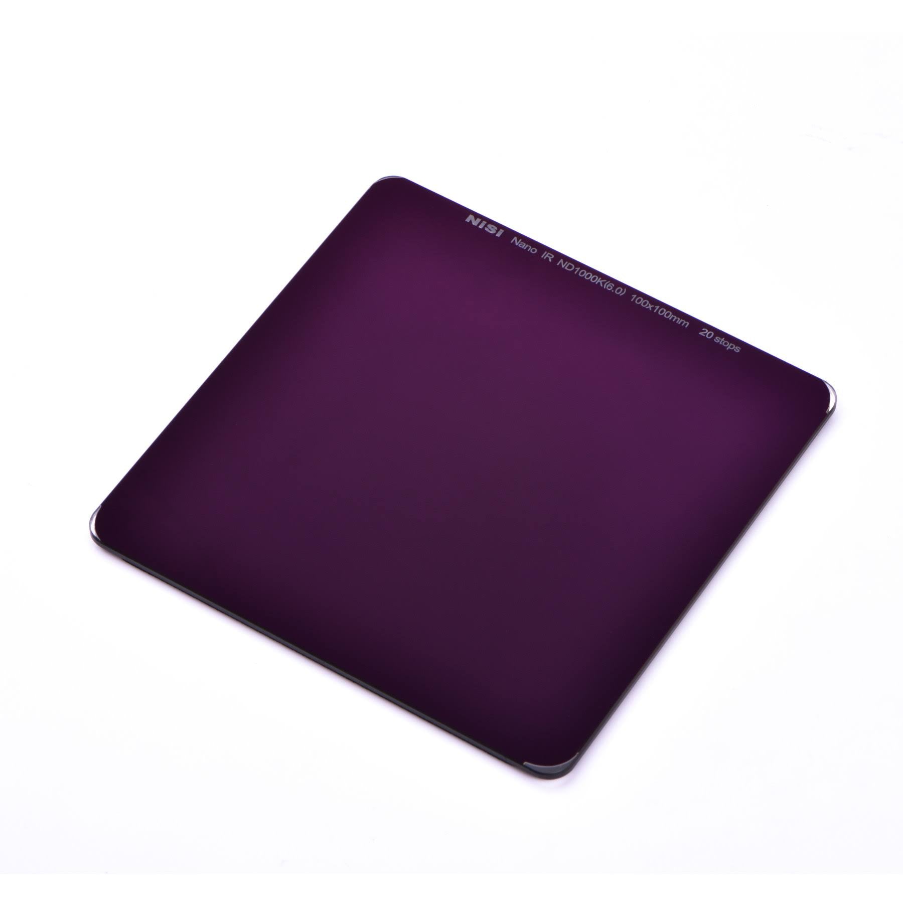 100x100mm Nano IR Neutral Density Filter ND1000K 20 Stop X455