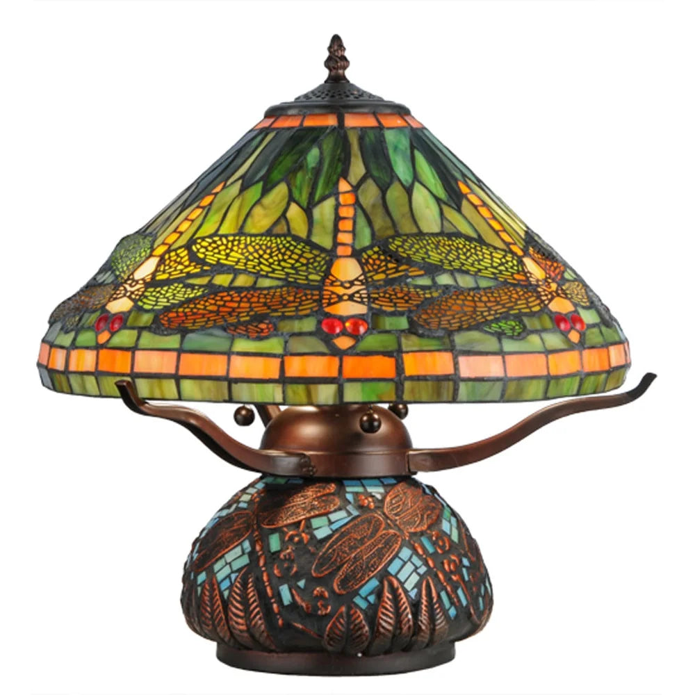 Mahogany Bronze Three Light Table Lamp M423