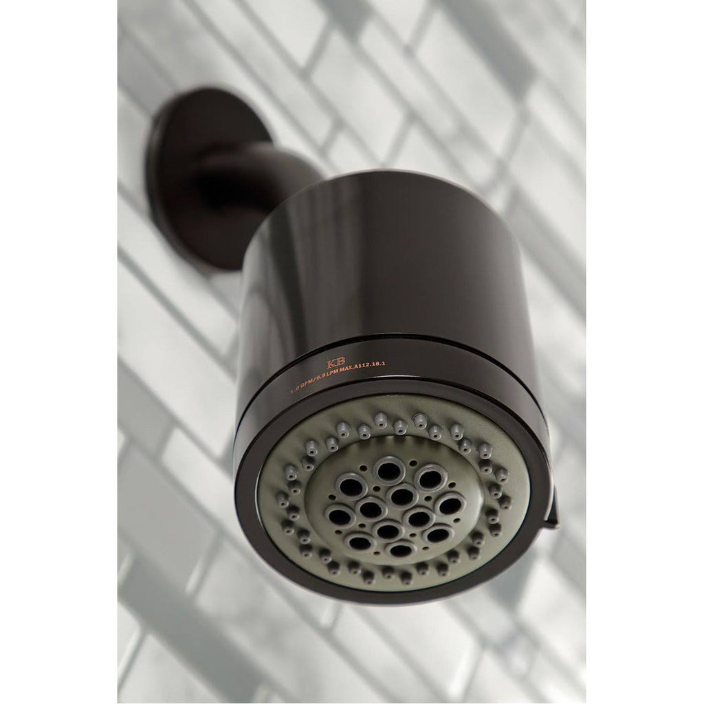 Three Handle Tub and Shower Faucet Matte Black M8047