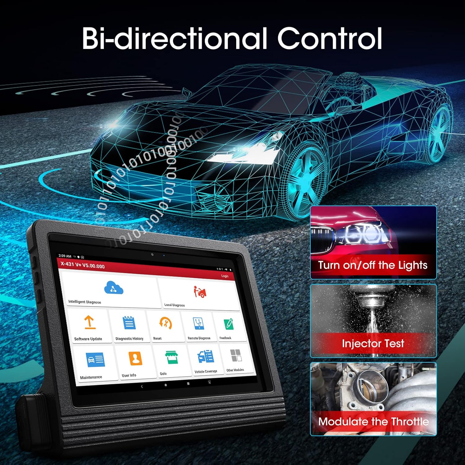 Bidirectional Full System Automotive Diagnostic Scanner E92066