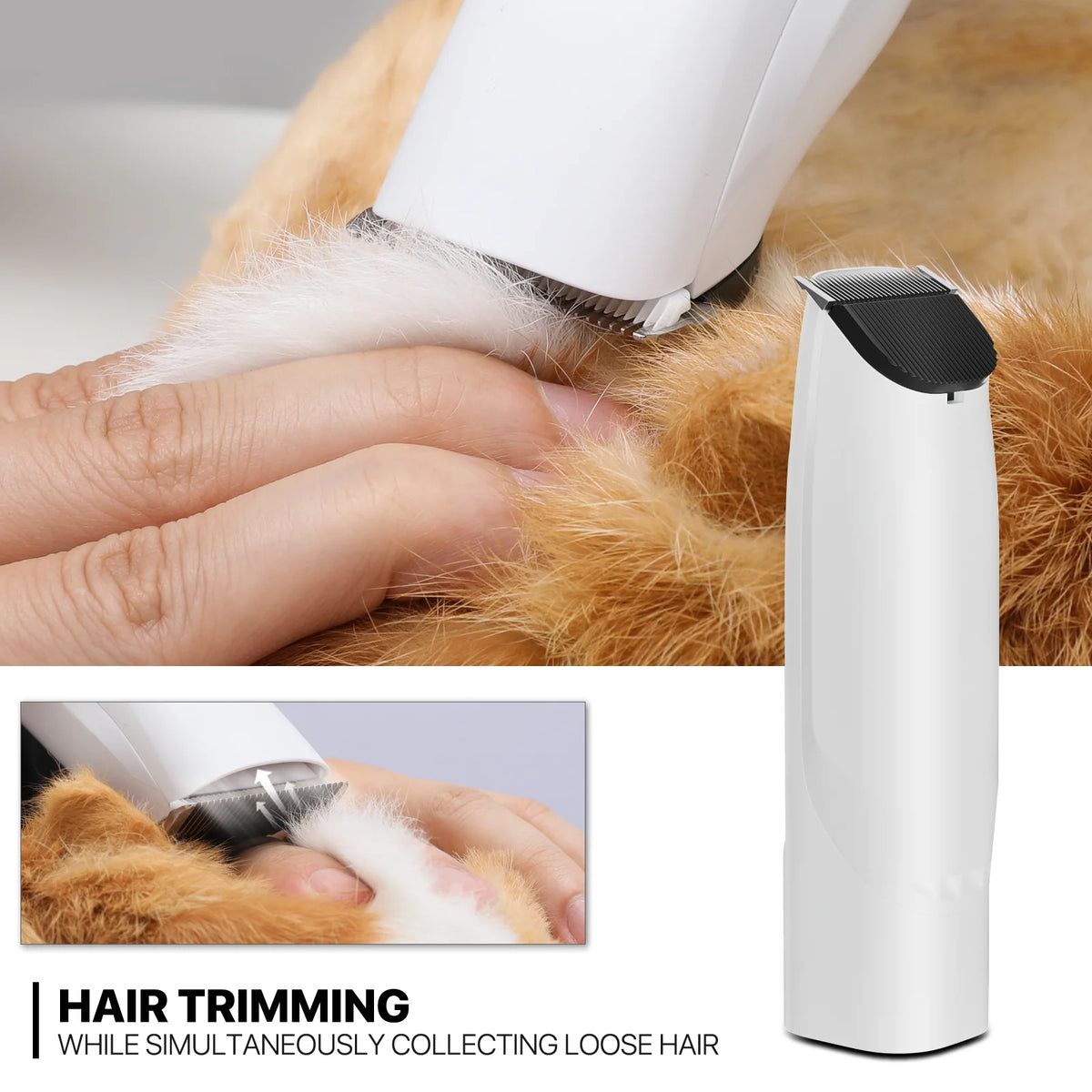 Blue 3-in-1 Pet Grooming Vacuum Kit with 6 Grooming Tools T60395