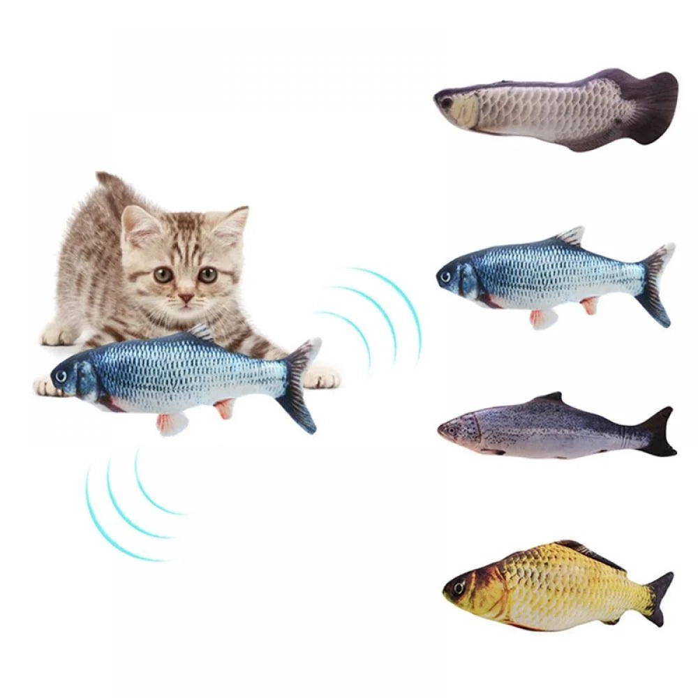 Realistic Flopping Fish Catnip Plush Cat Toy T745
