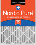 20x20x4 Pleated Air Filters MERV 15 Carbon 1 Pack L96757