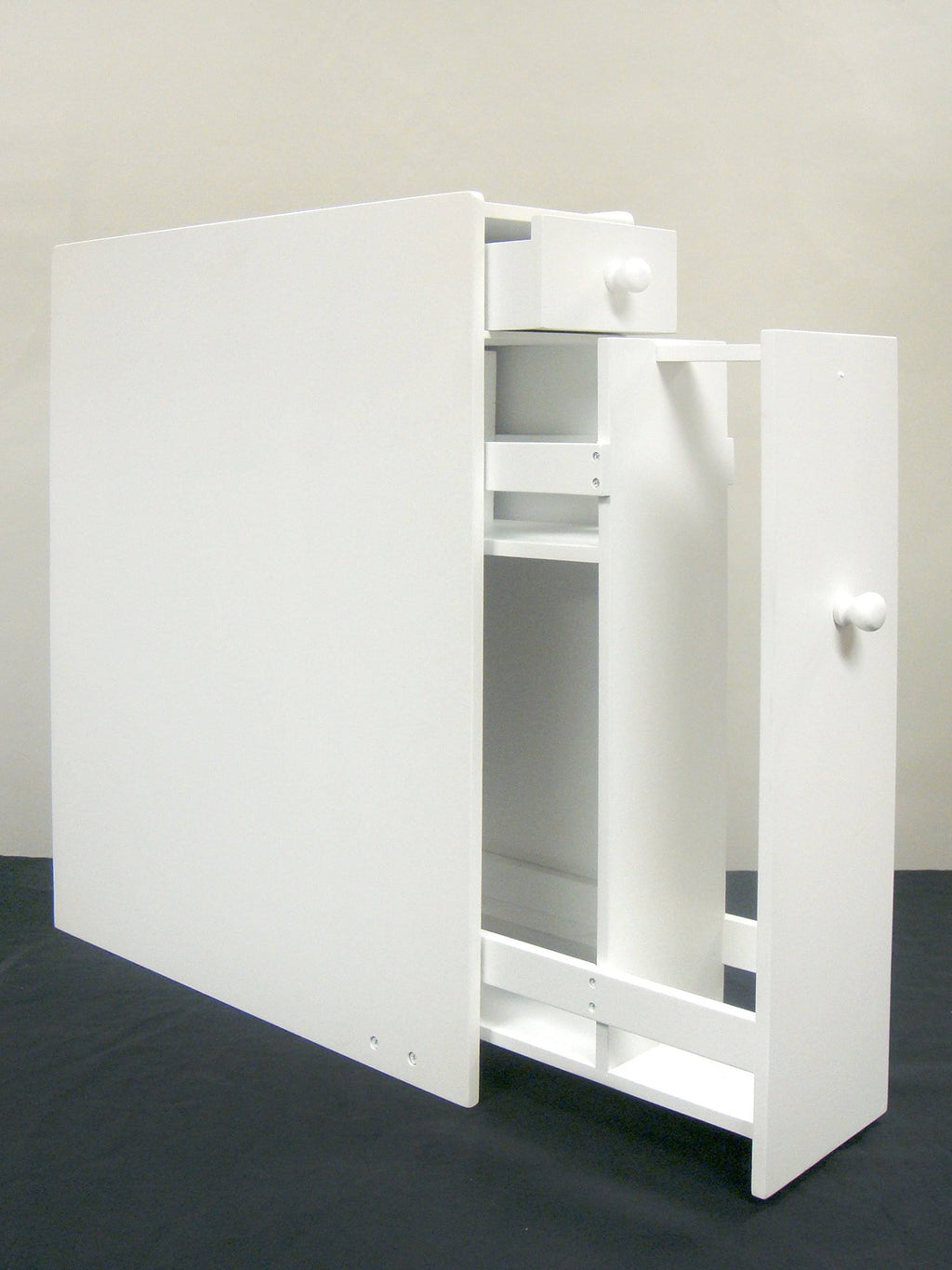 White Bathroom Floor Cabinet T6375