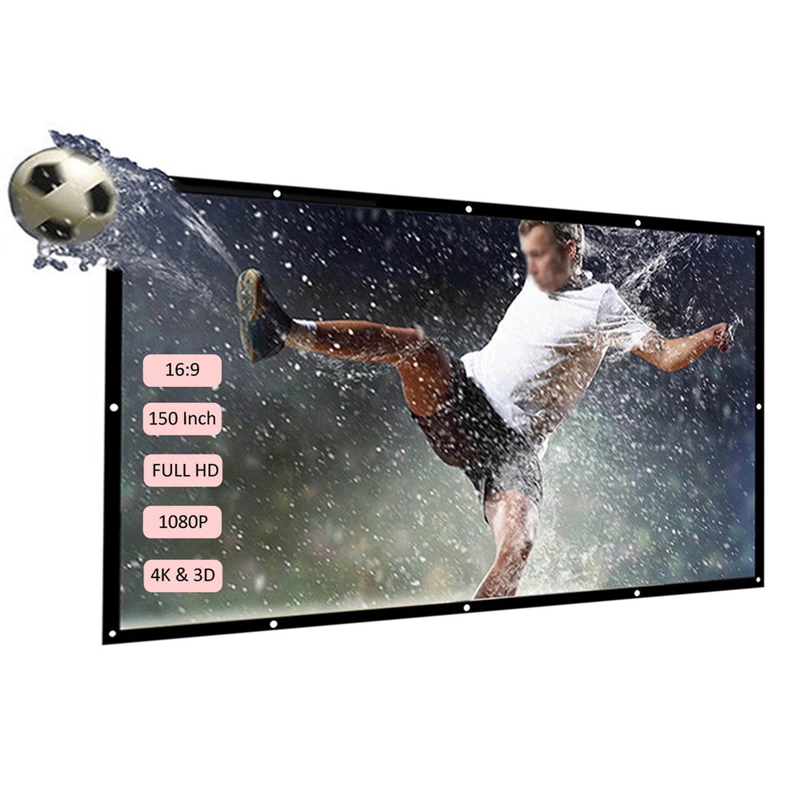 150 Inch 16 9 White Projector Screen W94927