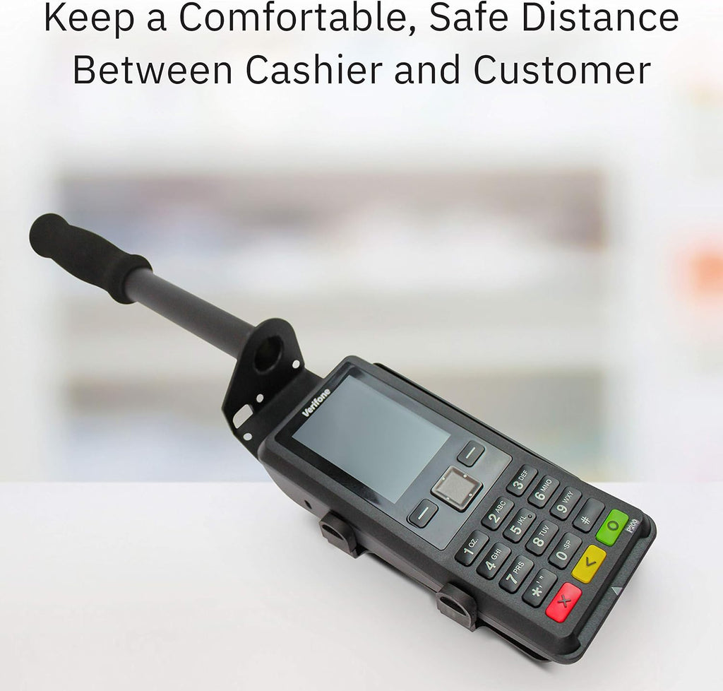 Black Drive-Thru Handheld Mount for Verifone P200 PIN Pad V9031
