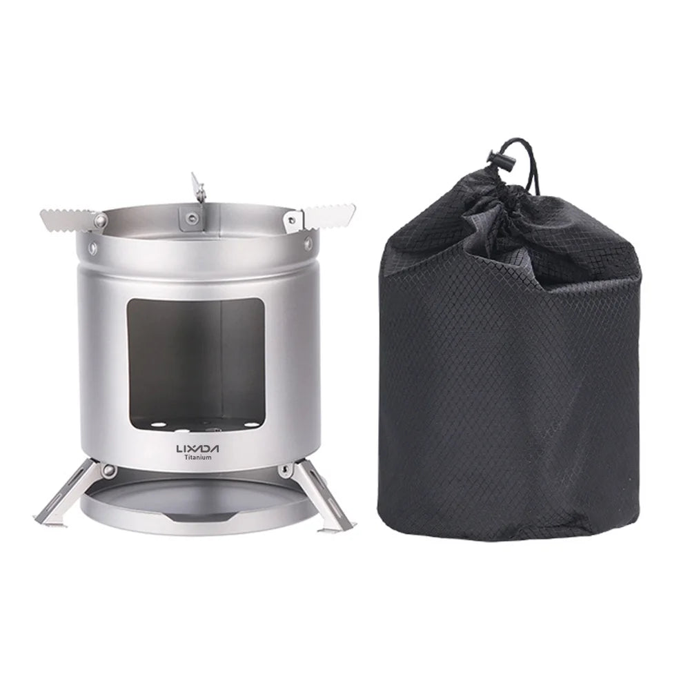 Titanium Camping Folding Pot Holder BBQ Firewood Bracket L234