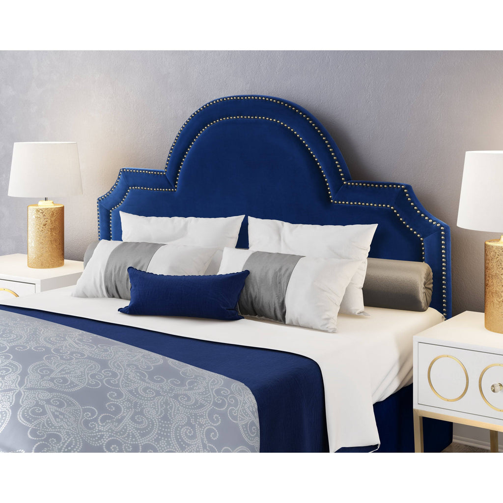 Navy Velvet King Headboard K818671
