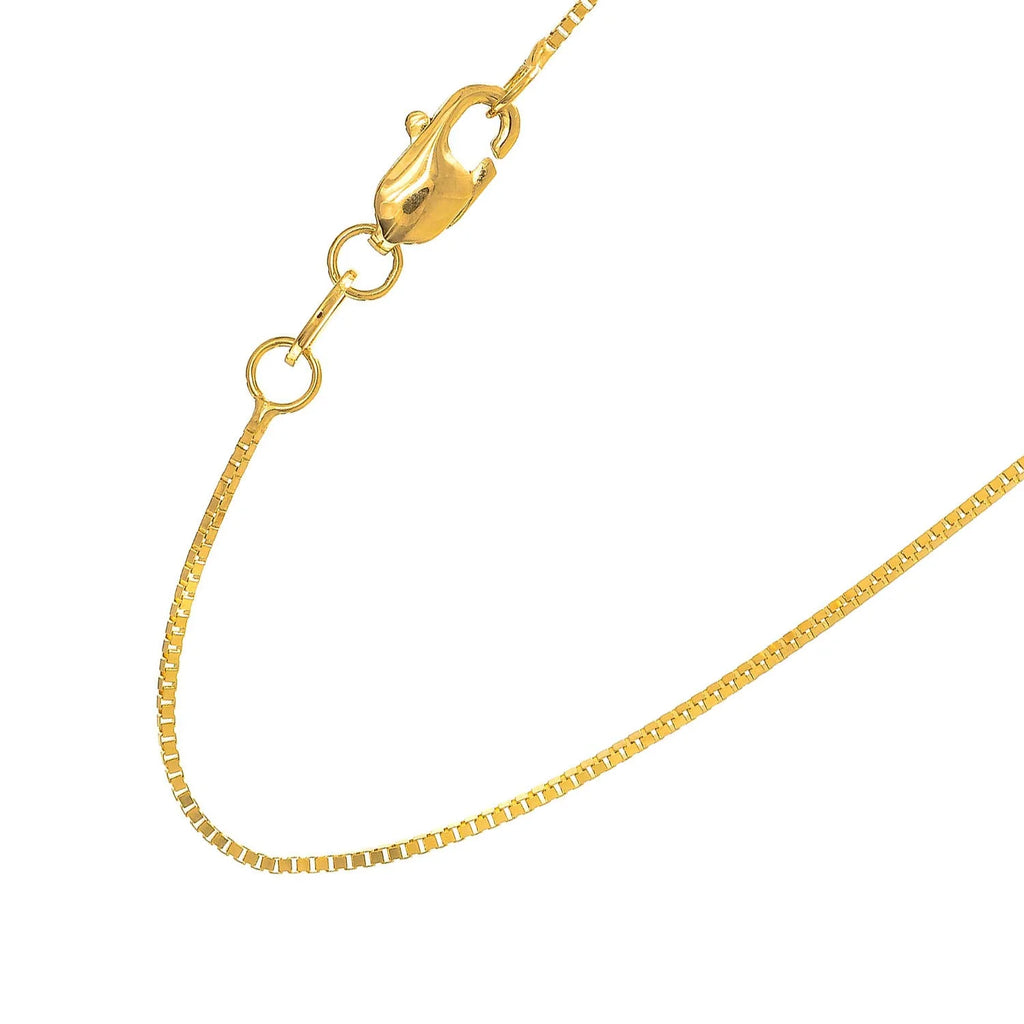 14k 20" Yellow Gold Box Chain with Lobster Clasp R510867