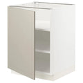 White Base Cabinet with Shelves R461
