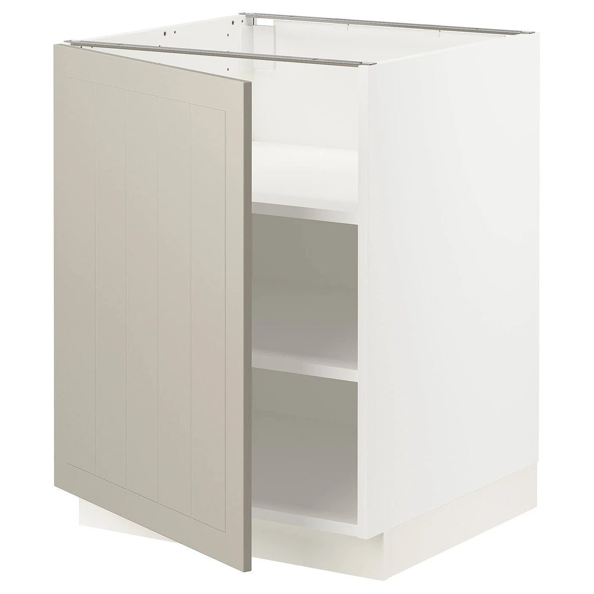 White Base Cabinet with Shelves R461
