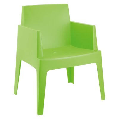 Stacking Patio Dining Armchair Tropical Green T6578