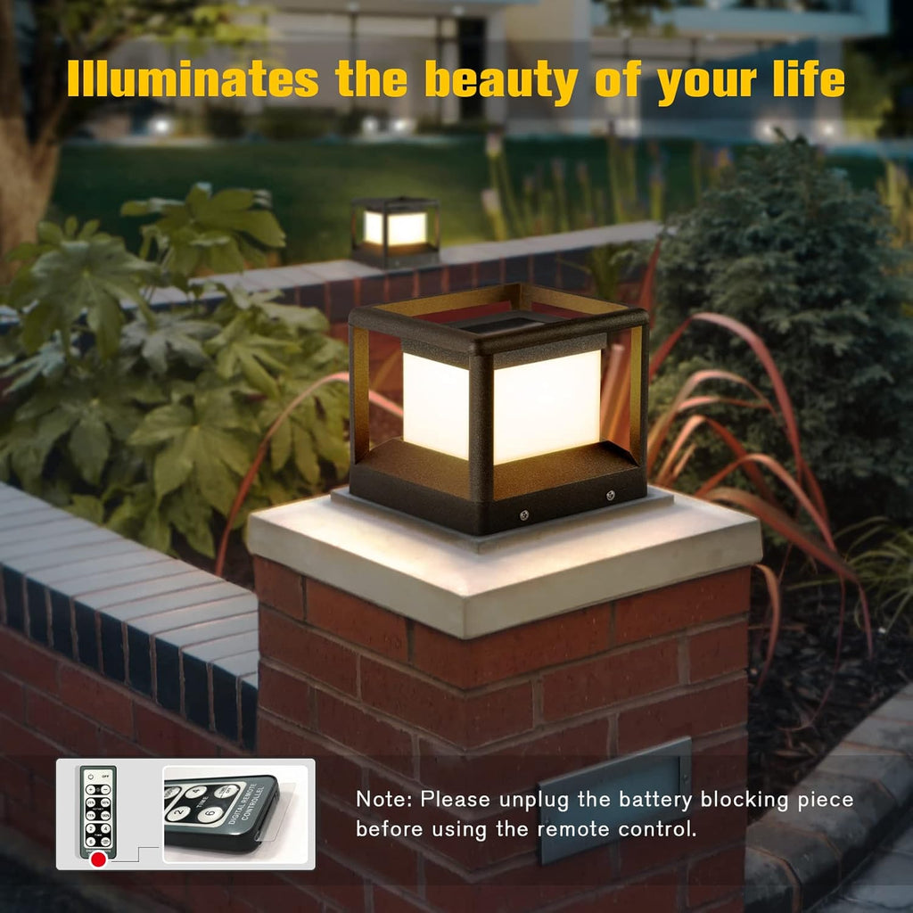 Solar Post Cap Light 3000K IP65 Waterproof V137858