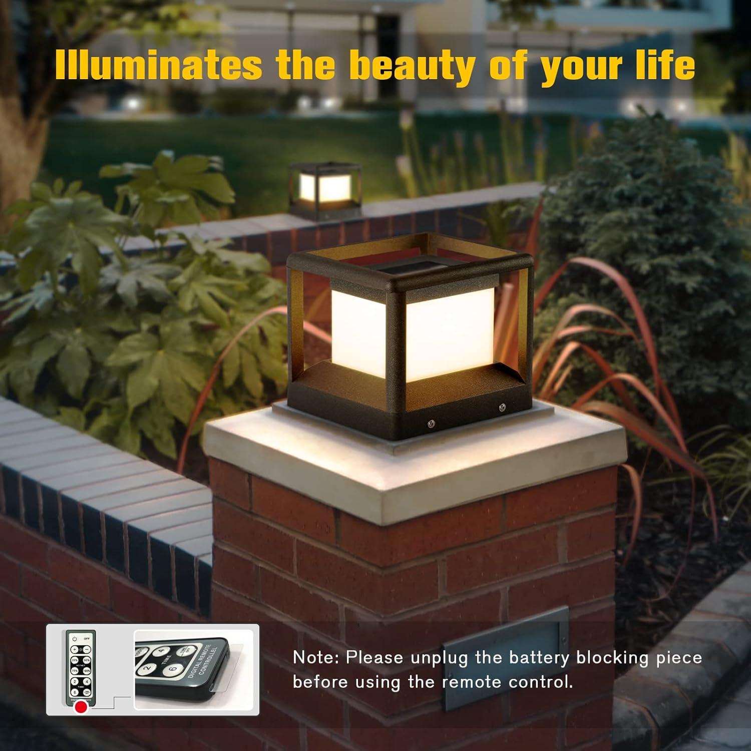 Solar Post Cap Light 3000K IP65 Waterproof V137858