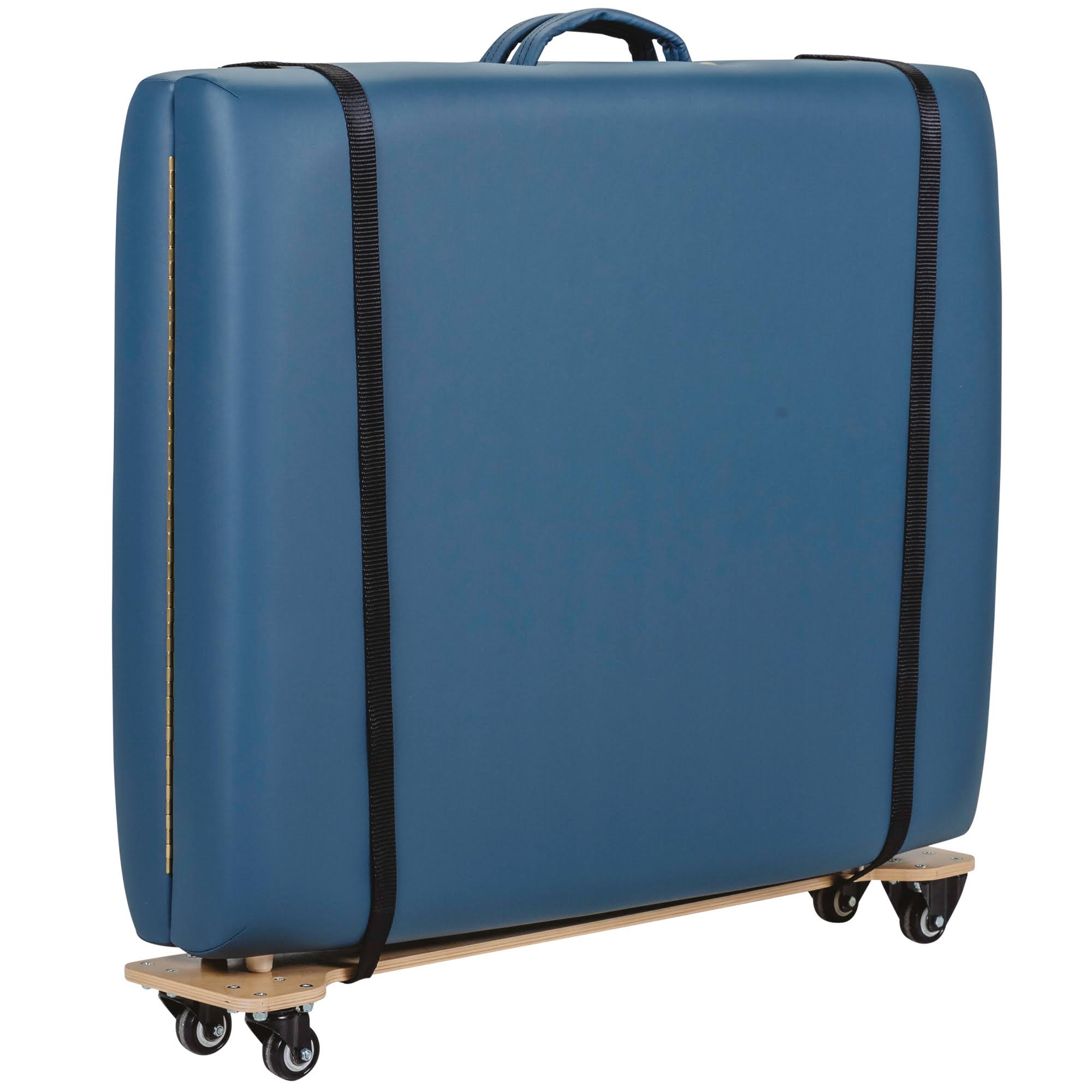 Lightweight Massage Table Wooden Portable Cart Trolley Buckle Straps M848518