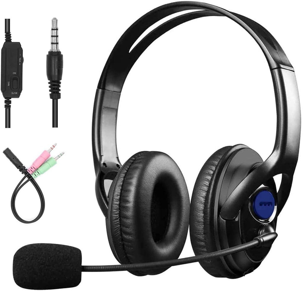 3.5mm Over-The-Head Headset with Microphone, Pack of 2 F4553