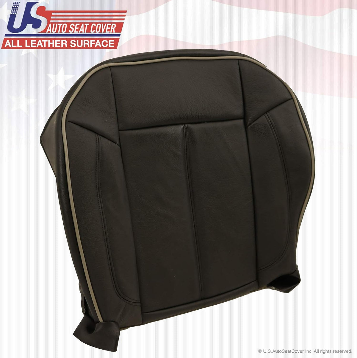 Black Leather Seat Cover P4848