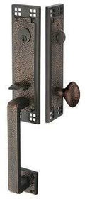 Oil Rubbed Bronze Tubular Entry Handleset Double Cylinder Lever M410