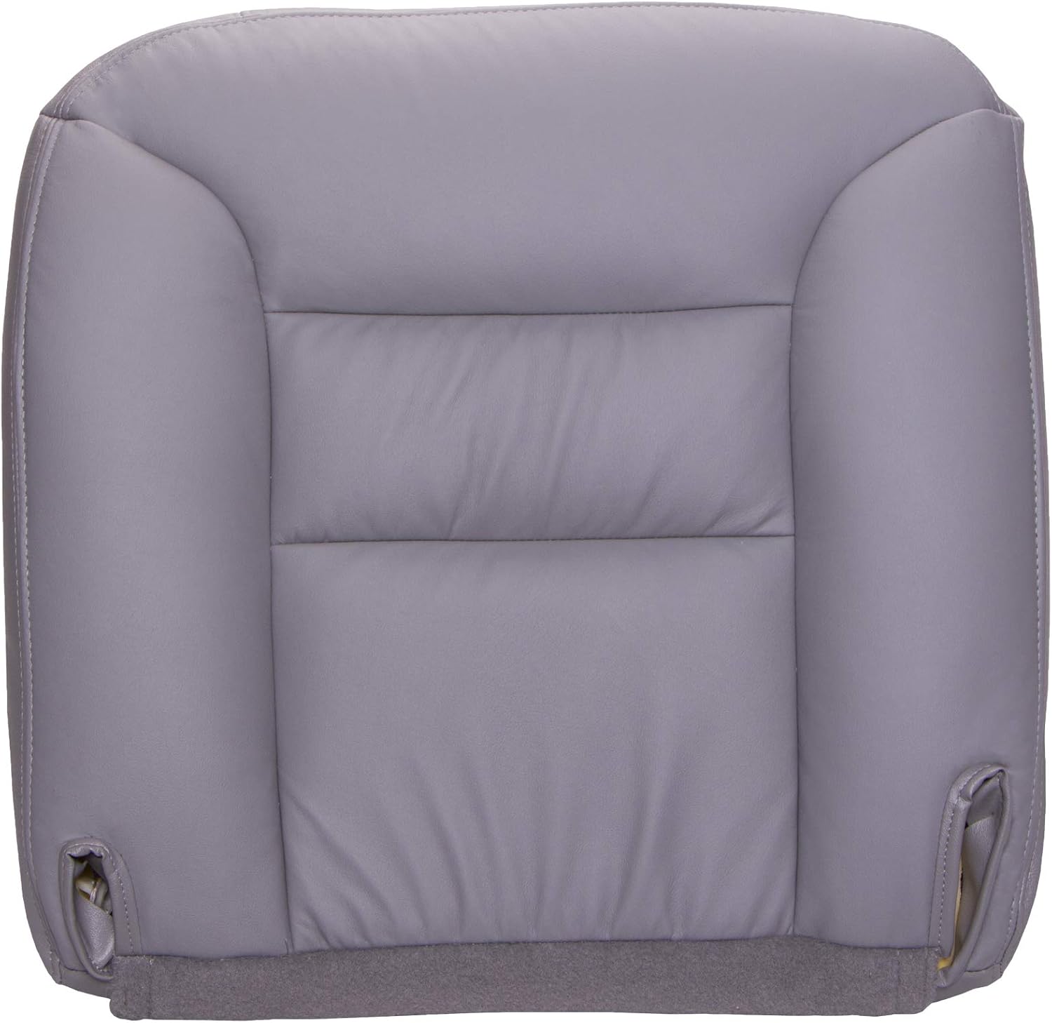 Passenger Bucket Seat Bottom Leather Replacement Cover, Medium Neutral Tan, Pack of 2 K15055