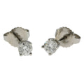Solitaire Stud Earrings Platinum Diamond K4096