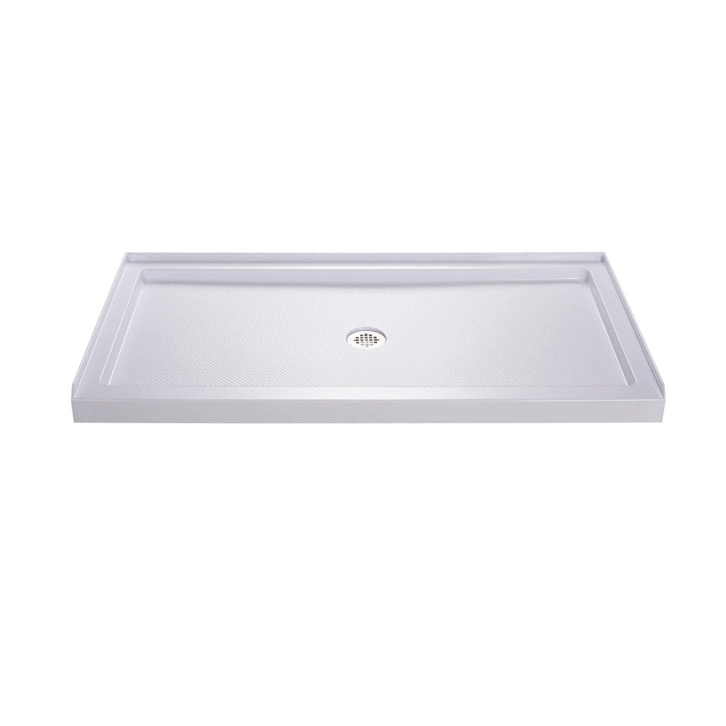 Sliding Shower Door and Shower Base Center Drain T994618