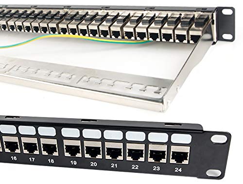 24 Port CAT6A RJ45 Shielded Patch Panel K99753
