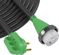 Detachable Power Cord 50A 50FT with Polarity LED Indicator, 14-50P Male to SS2-50R Locking Female, Storage Bag and Plastic Strap T23364