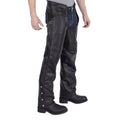 Braided Motorcycle Leather Chaps X560