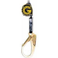 11-Foot Retractable Lifeline with Nylon Webbing, Rebar Hook and Carabineer, Aluminum O1351