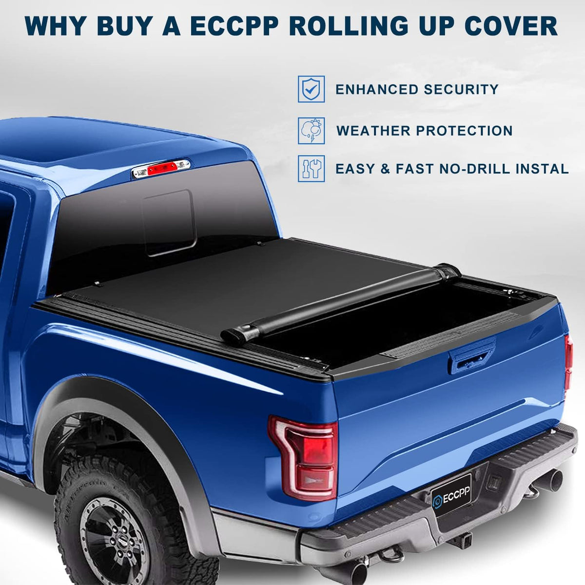 6.5FT Roll Up Tonneau Truck Bed Cover P3294