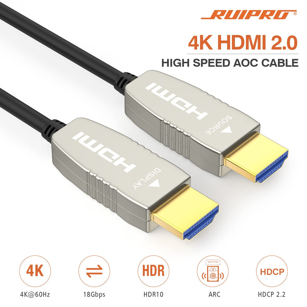 HDMI Fiber Optic Cable 20 feet 4K60HDR HDMI2.0b D89755